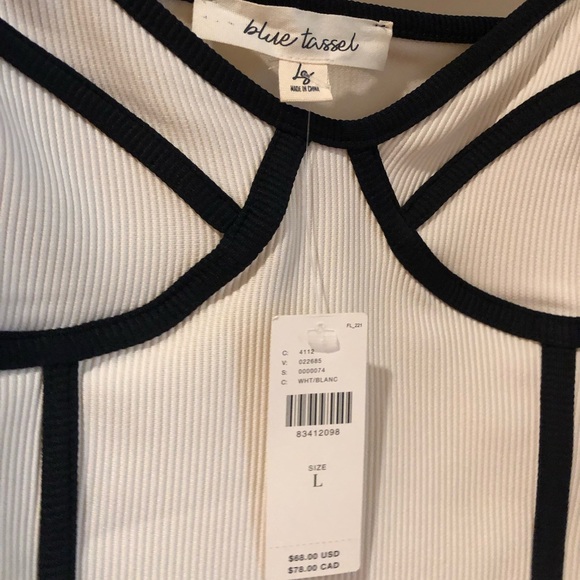 Blue Tassel Corset Cami - Picture 4 of 6